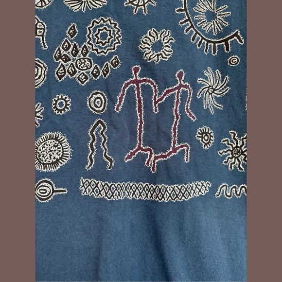 Joshua Tree Graphic Tee | Slate Blue Cotton | Size S | Vintage - Picture 4 of 4